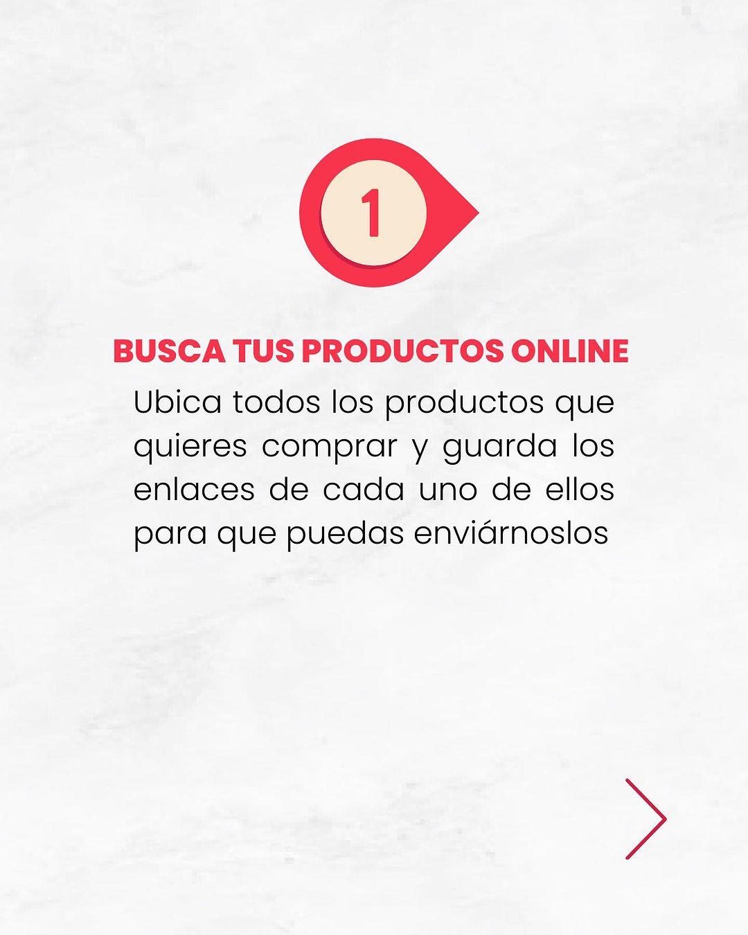 Ubica todos los productos que quieres comprar y guarda los enlaces de cada uno.